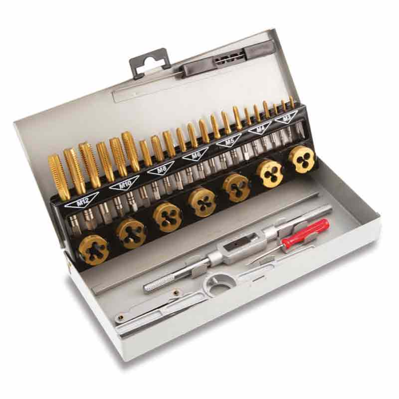 TAP AND DIE SET 3MM TO 12MM