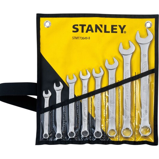 STANLEY-8 PIECES COMBINATION WRENCH SET